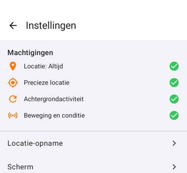 Controleer de status