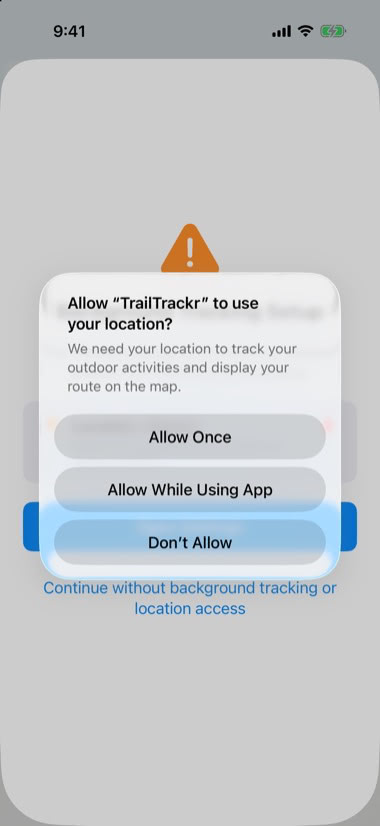 Allow location