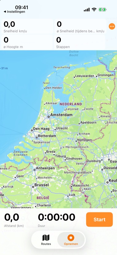 Terug in de app