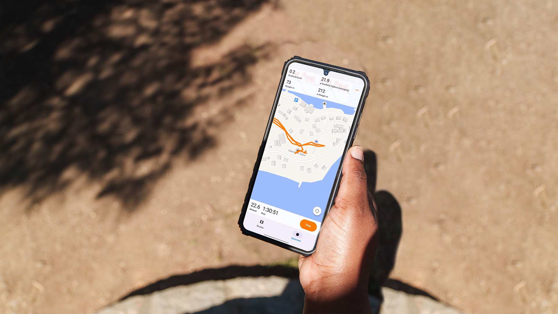 TrailTrackr in action